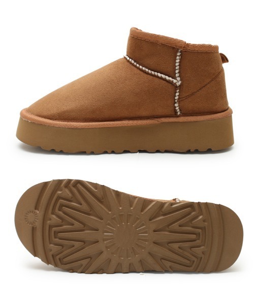 and it_(アンドイット)の「ムートンブーツ(ブーツ・レディース・キャメル/ブラック/グレー・M/L)」の6枚目の写真