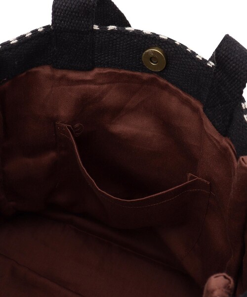 one'sterrace（ワンズテラス）の「◆【ワンズテラスオリジナル】ジャカードバッグ スティックス（トートバッグ・レディース・ブラック系8/グレー系4・99）」の10枚目の写真