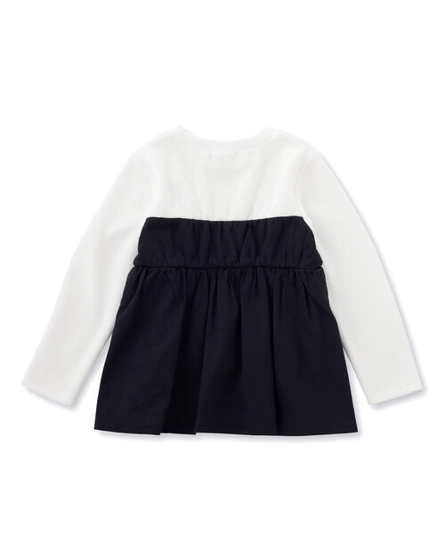 SLAP SLIP（スラップスリップ）の「エンボスハート柄ビスチェドッキングトップス(80~140cm)（シャツ/ブラウス・キッズ・パープル/ブラック・80ｃｍ/120cm/110cm/90cm/130cm/100cm/140cm）」の6枚目の写真