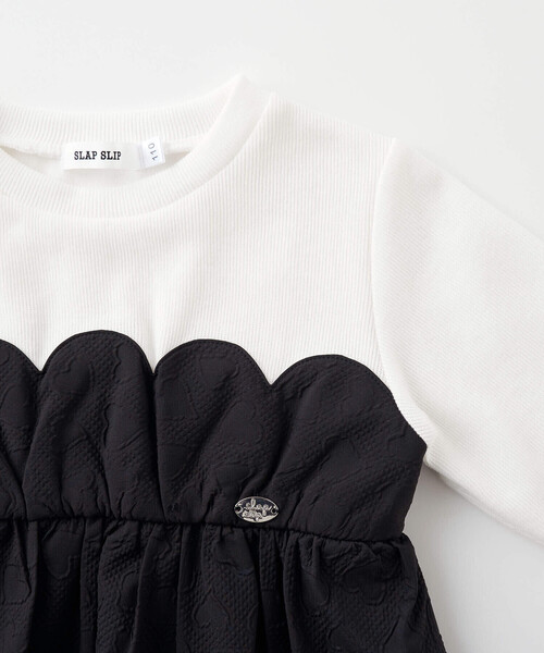 SLAP SLIP（スラップスリップ）の「エンボスハート柄ビスチェドッキングトップス(80~140cm)（シャツ/ブラウス・キッズ・パープル/ブラック・80ｃｍ/120cm/110cm/90cm/130cm/100cm/140cm）」の7枚目の写真