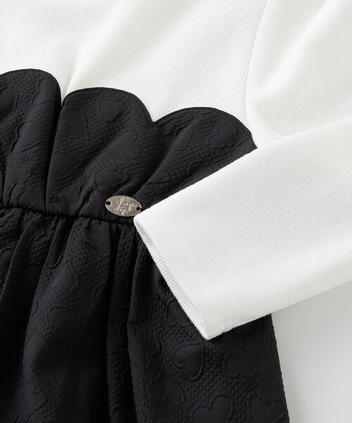 SLAP SLIP（スラップスリップ）の「エンボスハート柄ビスチェドッキングトップス(80~140cm)（シャツ/ブラウス・キッズ・パープル/ブラック・80ｃｍ/120cm/110cm/90cm/130cm/100cm/140cm）」の8枚目の写真