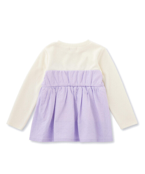 SLAP SLIP（スラップスリップ）の「エンボスハート柄ビスチェドッキングトップス(80~140cm)（シャツ/ブラウス・キッズ・パープル/ブラック・80ｃｍ/120cm/110cm/90cm/130cm/100cm/140cm）」の11枚目の写真