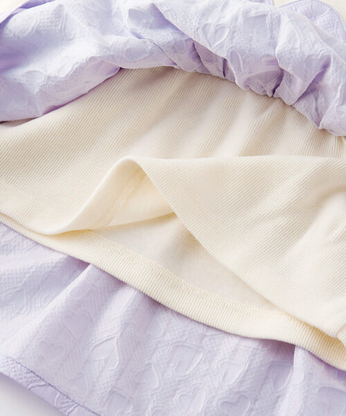 SLAP SLIP（スラップスリップ）の「エンボスハート柄ビスチェドッキングトップス(80~140cm)（シャツ/ブラウス・キッズ・パープル/ブラック・80ｃｍ/120cm/110cm/90cm/130cm/100cm/140cm）」の3枚目の写真