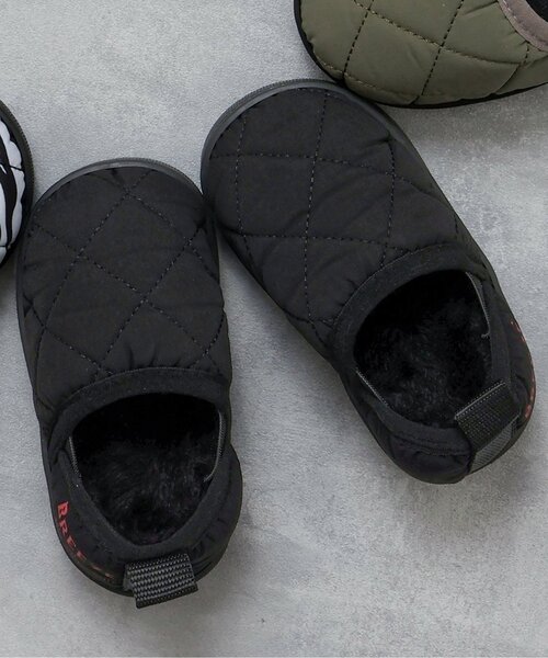 BREEZE（ブリーズ）の「キルトシューズ（スリッポン・キッズ・ブラック/カーキ/オフホワイト/オレンジ・14/19/17/18/15 /16）」の3枚目の写真