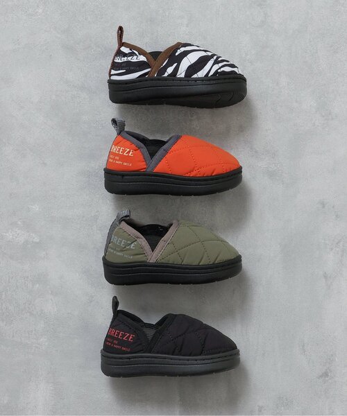 BREEZE（ブリーズ）の「キルトシューズ（スリッポン・キッズ・ブラック/カーキ/オフホワイト/オレンジ・14/19/17/18/15 /16）」の9枚目の写真