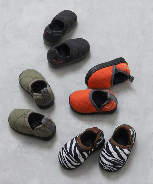 BREEZE（ブリーズ）の「キルトシューズ（スリッポン・キッズ・ブラック/カーキ/オフホワイト/オレンジ・14/19/17/18/15 /16）」の10枚目の写真