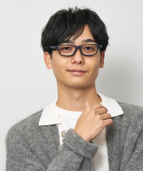 スクエア型 メガネ｜スポーツ｜ラバー｜メタルフリー｜Zoff