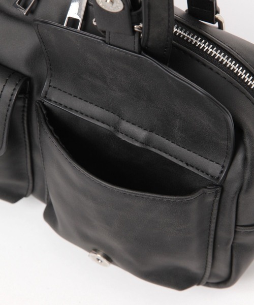 Heather（ヘザー）の「WポケットショルダーBAG　231619（ショルダーバッグ・レディース・ピンク/シルバー/ブラック/ベージュ・ONE SIZE）」の12枚目の写真