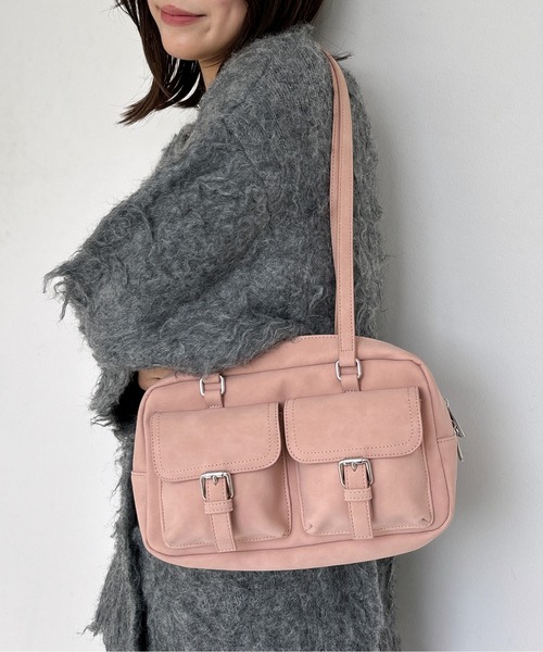 Heather（ヘザー）の「WポケットショルダーBAG　231619（ショルダーバッグ・レディース・ピンク/シルバー/ブラック/ベージュ・ONE SIZE）」の16枚目の写真