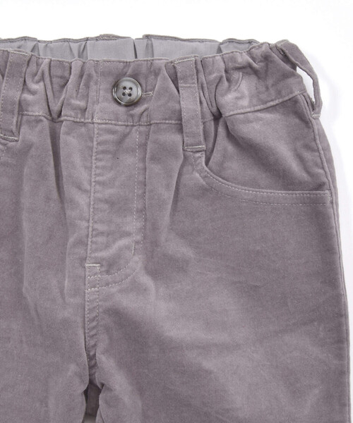 【セール】リブレスコールスリムテーパードロングパンツ(90~150cm)（その他パンツ）｜BeBe（ベベ）