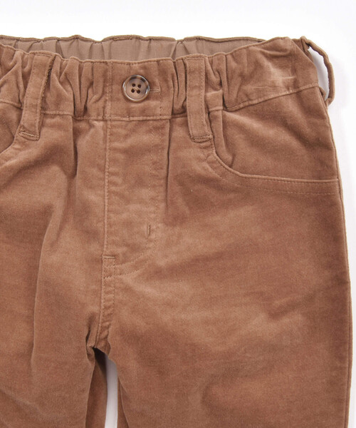 【セール】リブレスコールスリムテーパードロングパンツ(90~150cm)（その他パンツ）｜BeBe（ベベ）