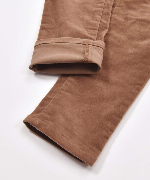 【セール】リブレスコールスリムテーパードロングパンツ(90~150cm)（その他パンツ）｜BeBe（ベベ）