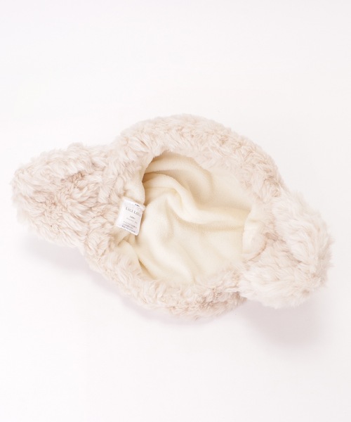 セール】アニマル 耳付き 2WAY ファー キャップ（ニットキャップ