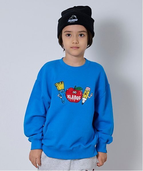 セール】刺しゅうロゴトレーナー（スウェット）｜XLARGE KIDS