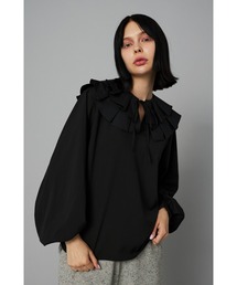 HeRIN.CYE - ヘリンドットサイ Frill collar blouse HeRIN.CYE（ヘリンドットサイ）の「Ponte frill tops ポンチ