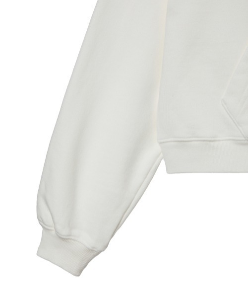 aeae APPLIQUE LOGO HOODIE グレー パーカー Mサイズ aeae（エーイーエーイー）の「APPLIQUE LOGO HOODIE（パーカー