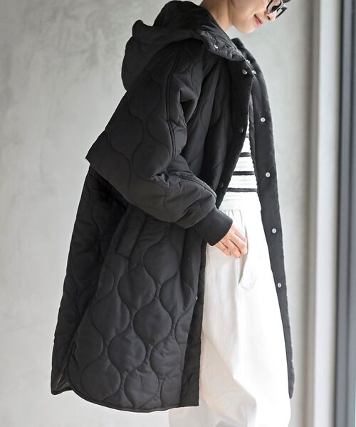 rps（アールピーエス）の「ウェーブキルトＢＩＧフードコート（その他アウター・レディース・アイボリー/ブラック/カーキ・フリー）」の11枚目の写真