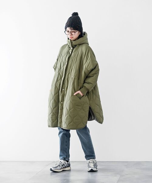 rps（アールピーエス）の「ウェーブキルトＢＩＧフードコート（その他アウター・レディース・アイボリー/ブラック/カーキ・フリー）」の20枚目の写真