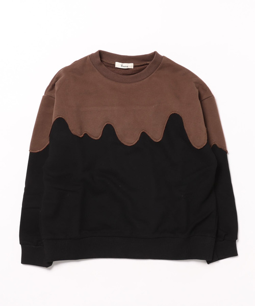 unica(ユニカ)の「ウェービーバイカラートレーナー(スウェット・キッズ・ブラック/オフホワイト・XL/L/M)」の16枚目の写真
