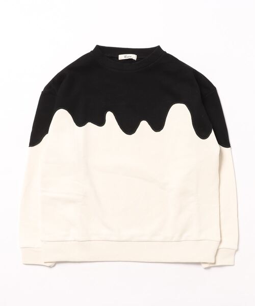 unica(ユニカ)の「ウェービーバイカラートレーナー(スウェット・キッズ・ブラック/オフホワイト・XL/L/M)」の17枚目の写真