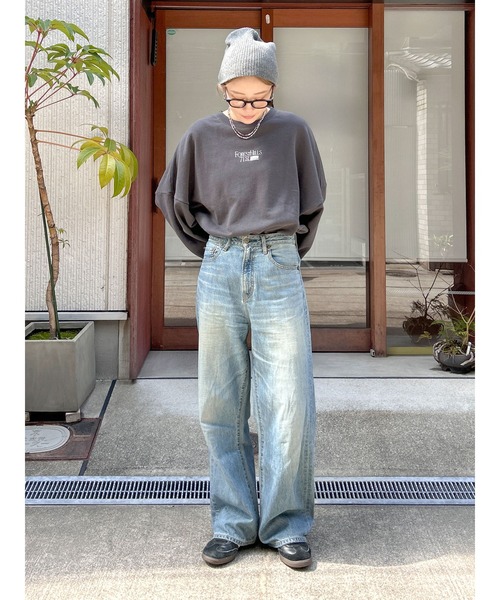 Ungrid（アングリッド）の「リブ編みニット帽（ニットキャップ/ビーニー・レディース・チャコールグレー/ブラック/ライトグレー・FREE）」の4枚目の写真