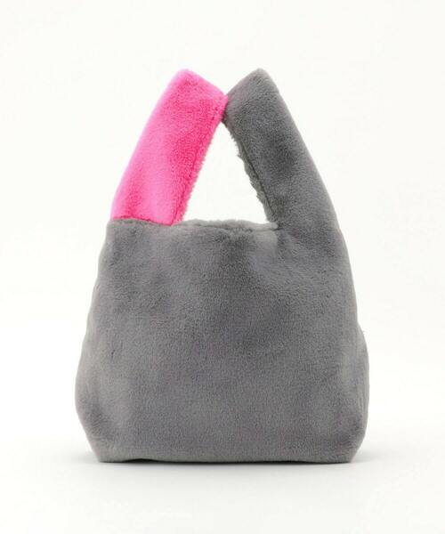 FRAPBOIS PARK（フラボアパーク）の「パークファーBAG（ハンドバッグ・レディース・グレー/ブラック・FREE）」の6枚目の写真