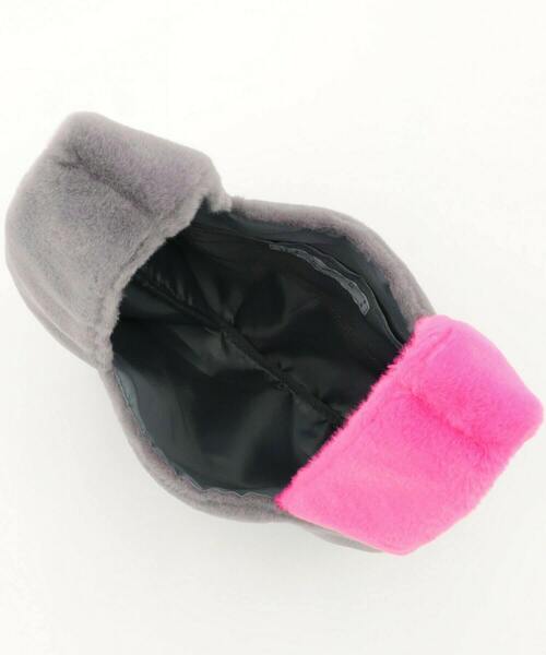 FRAPBOIS PARK（フラボアパーク）の「パークファーBAG（ハンドバッグ・レディース・グレー/ブラック・FREE）」の7枚目の写真