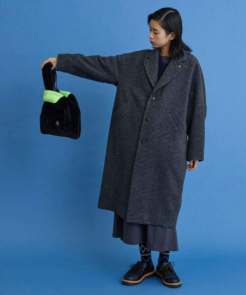 FRAPBOIS PARK（フラボアパーク）の「パークファーBAG（ハンドバッグ・レディース・グレー/ブラック・FREE）」の15枚目の写真