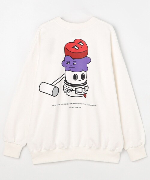 セール】Kurt Wu/カート ウー KURTS FRIENDS SWEAT/バックプリント