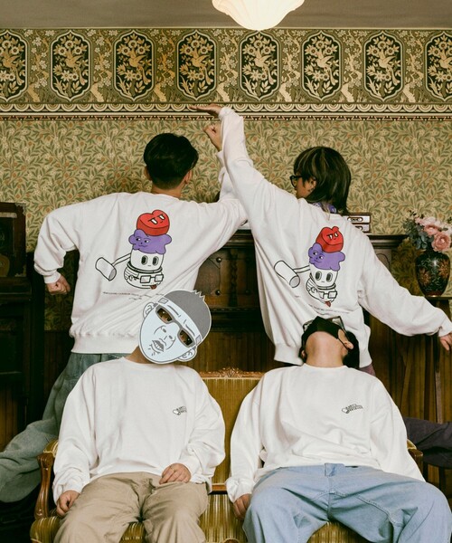 セール】Kurt Wu/カート ウー KURTS FRIENDS SWEAT/バックプリント