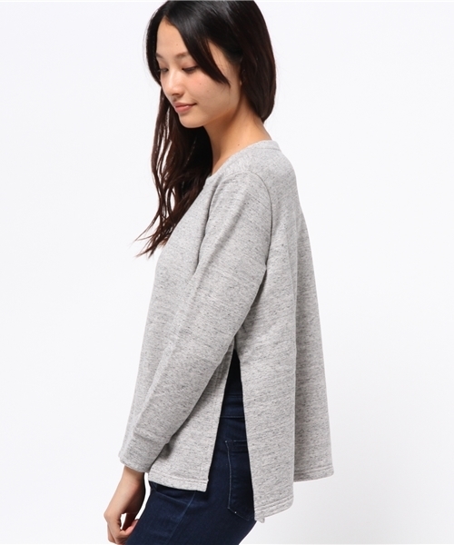 OUTLET（アウトレット）の「【Sheta】サイドスリットウラケプルオーバー（Tシャツ/カットソー・レディース・グレー/その他1・FREE）」の4枚目の写真