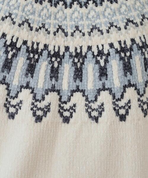 慈雨柔らかセーター セール】【洗える】あたたかくて柔らかい もちもちモール柄ニット