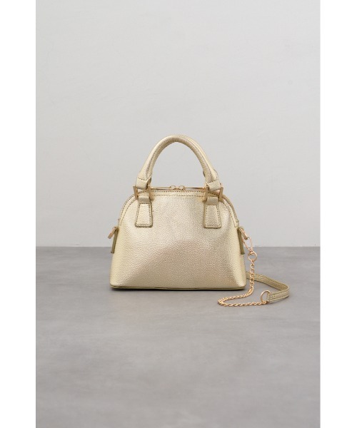 AZUL by moussy（アズールバイマウジー）の「ダブルジッパーミニバッグ（ショルダーバッグ・レディース・ゴールド/レッド/ブラック/シルバー/グレー/ライトイエロー・FREE）」の6枚目の写真