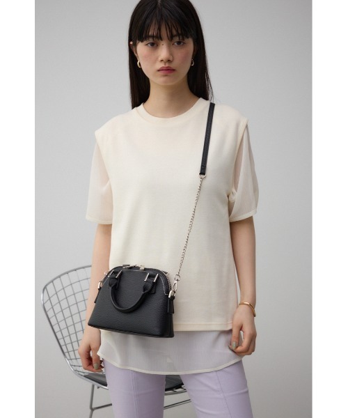 AZUL by moussy（アズールバイマウジー）の「ダブルジッパーミニバッグ（ショルダーバッグ・レディース・ゴールド/レッド/ブラック/シルバー/グレー/ライトイエロー・FREE）」の8枚目の写真