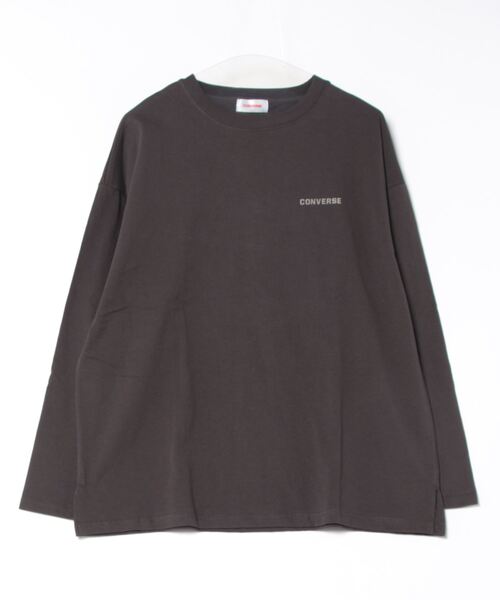 CONVERSE(コンバース)の「【CONVERSE/コンバース】バックプリントロンT(Tシャツ/カットソー・レディース・オフホワイト/ブラック/ホワイト/スミクロ・MEDIUM/LARGE)」の3枚目の写真