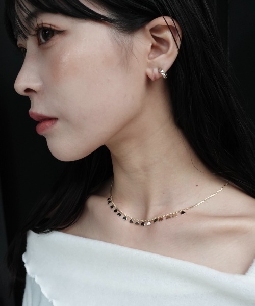 mellowneon（メロウネオン）の「ハートラインネックレス（ネックレス・レディース・ゴールド/シルバー・FREE）」の8枚目の写真