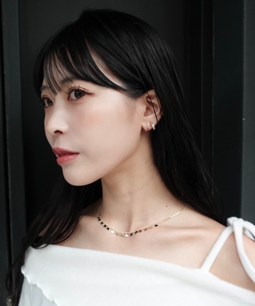 mellowneon（メロウネオン）の「ハートラインネックレス（ネックレス・レディース・ゴールド/シルバー・FREE）」の9枚目の写真