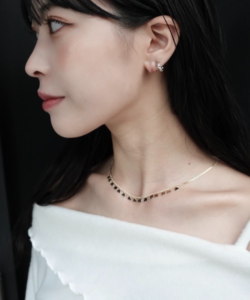 mellowneon（メロウネオン）の「ハートラインネックレス（ネックレス・レディース・ゴールド/シルバー・FREE）」の10枚目の写真