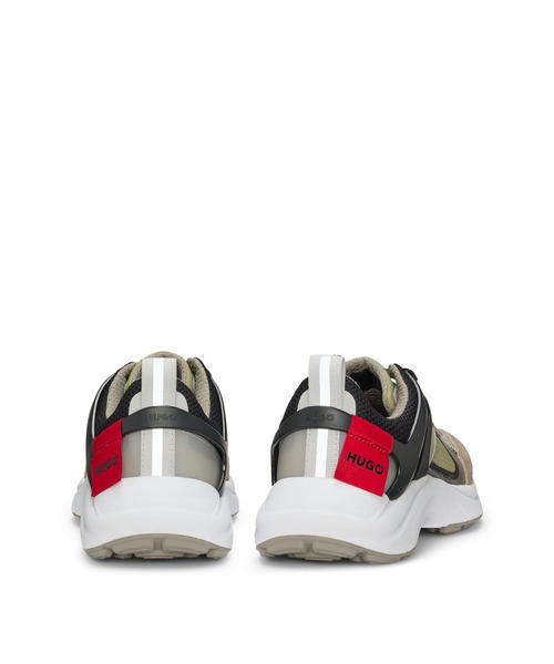 HUGO（ヒューゴ）の「ランニングスタイルスニーカー スエード/メッシュ（スニーカー・メンズ・カーキ/ホワイト・43/40/41/42/44）」の7枚目の写真