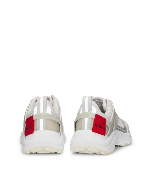 HUGO（ヒューゴ）の「ランニングスタイルスニーカー スエード/メッシュ（スニーカー・メンズ・カーキ/ホワイト・43/40/41/42/44）」の3枚目の写真