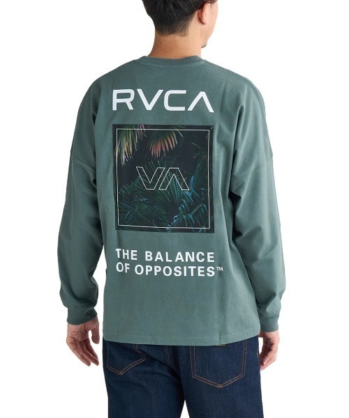 RVCA（ルーカ）の「RVCA メンズ PALM BOX LT ロンＴ/ルーカワイドシルエットバックプリント長袖ロンT（Tシャツ/カットソー・メンズ・ブラック/ブラック系その他/ホワイト/ライトグレー/グリーン系その他・SMALL/MEDIUM/LARGE/X-LARGE）」の5枚目の写真