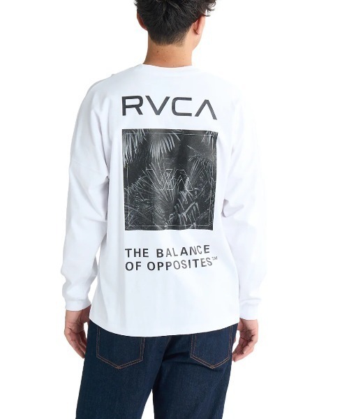 RVCA（ルーカ）の「RVCA メンズ PALM BOX LT ロンＴ/ルーカワイドシルエットバックプリント長袖ロンT（Tシャツ/カットソー・メンズ・ブラック/ブラック系その他/ホワイト/ライトグレー/グリーン系その他・SMALL/MEDIUM/LARGE/X-LARGE）」の2枚目の写真