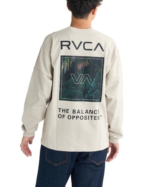 RVCA（ルーカ）の「RVCA メンズ PALM BOX LT ロンＴ/ルーカワイドシルエットバックプリント長袖ロンT（Tシャツ/カットソー・メンズ・ブラック/ブラック系その他/ホワイト/ライトグレー/グリーン系その他・SMALL/MEDIUM/LARGE/X-LARGE）」の4枚目の写真