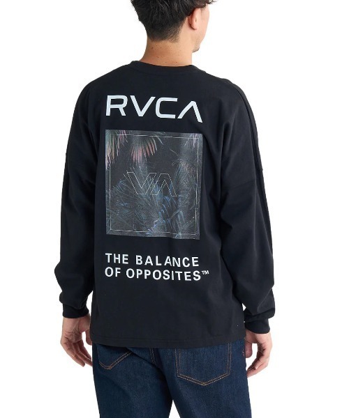 RVCA（ルーカ）の「RVCA メンズ PALM BOX LT ロンＴ/ルーカワイドシルエットバックプリント長袖ロンT（Tシャツ/カットソー・メンズ・ブラック/ブラック系その他/ホワイト/ライトグレー/グリーン系その他・SMALL/MEDIUM/LARGE/X-LARGE）」の3枚目の写真