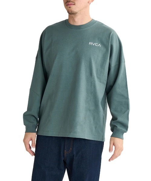 RVCA（ルーカ）の「RVCA メンズ PALM BOX LT ロンＴ/ルーカワイドシルエットバックプリント長袖ロンT（Tシャツ/カットソー・メンズ・ブラック/ブラック系その他/ホワイト/ライトグレー/グリーン系その他・SMALL/MEDIUM/LARGE/X-LARGE）」の18枚目の写真