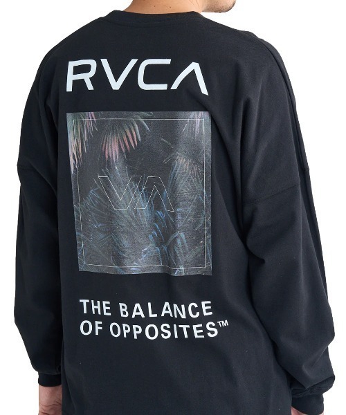 RVCA（ルーカ）の「RVCA メンズ PALM BOX LT ロンＴ/ルーカワイドシルエットバックプリント長袖ロンT（Tシャツ/カットソー・メンズ・ブラック/ブラック系その他/ホワイト/ライトグレー/グリーン系その他・SMALL/MEDIUM/LARGE/X-LARGE）」の11枚目の写真