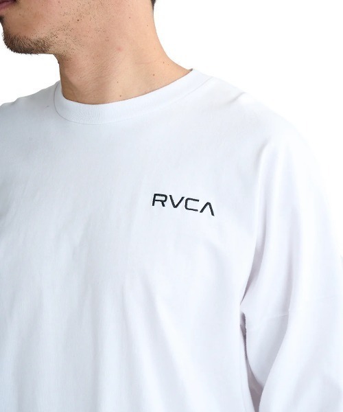 RVCA（ルーカ）の「RVCA メンズ PALM BOX LT ロンＴ/ルーカワイドシルエットバックプリント長袖ロンT（Tシャツ/カットソー・メンズ・ブラック/ブラック系その他/ホワイト/ライトグレー/グリーン系その他・SMALL/MEDIUM/LARGE/X-LARGE）」の7枚目の写真