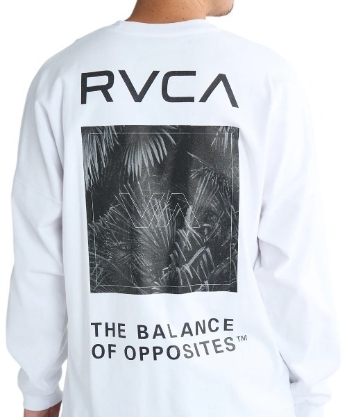RVCA（ルーカ）の「RVCA メンズ PALM BOX LT ロンＴ/ルーカワイドシルエットバックプリント長袖ロンT（Tシャツ/カットソー・メンズ・ブラック/ブラック系その他/ホワイト/ライトグレー/グリーン系その他・SMALL/MEDIUM/LARGE/X-LARGE）」の8枚目の写真