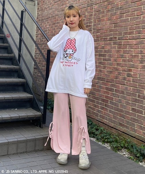 Candy Stripper(キャンディストリッパー)の「【MY MELODY】HUGGING PEPE L/S Tシャツ(Tシャツ/カットソー・レディース・ピンク/オフホワイト/レッド・FREE)」の18枚目の写真
