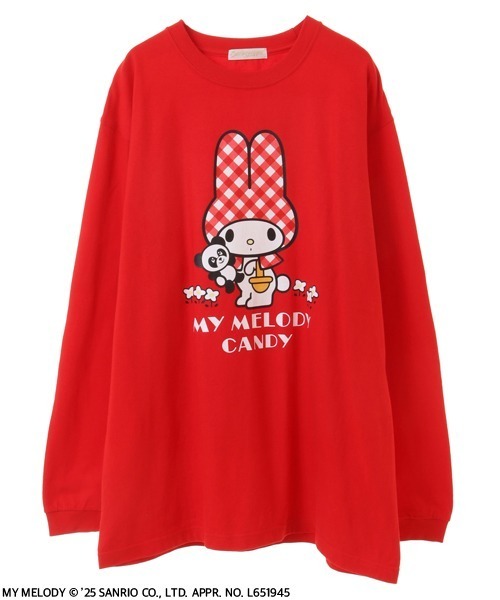 Candy Stripper(キャンディストリッパー)の「【MY MELODY】HUGGING PEPE L/S Tシャツ(Tシャツ/カットソー・レディース・ピンク/オフホワイト/レッド・FREE)」の14枚目の写真